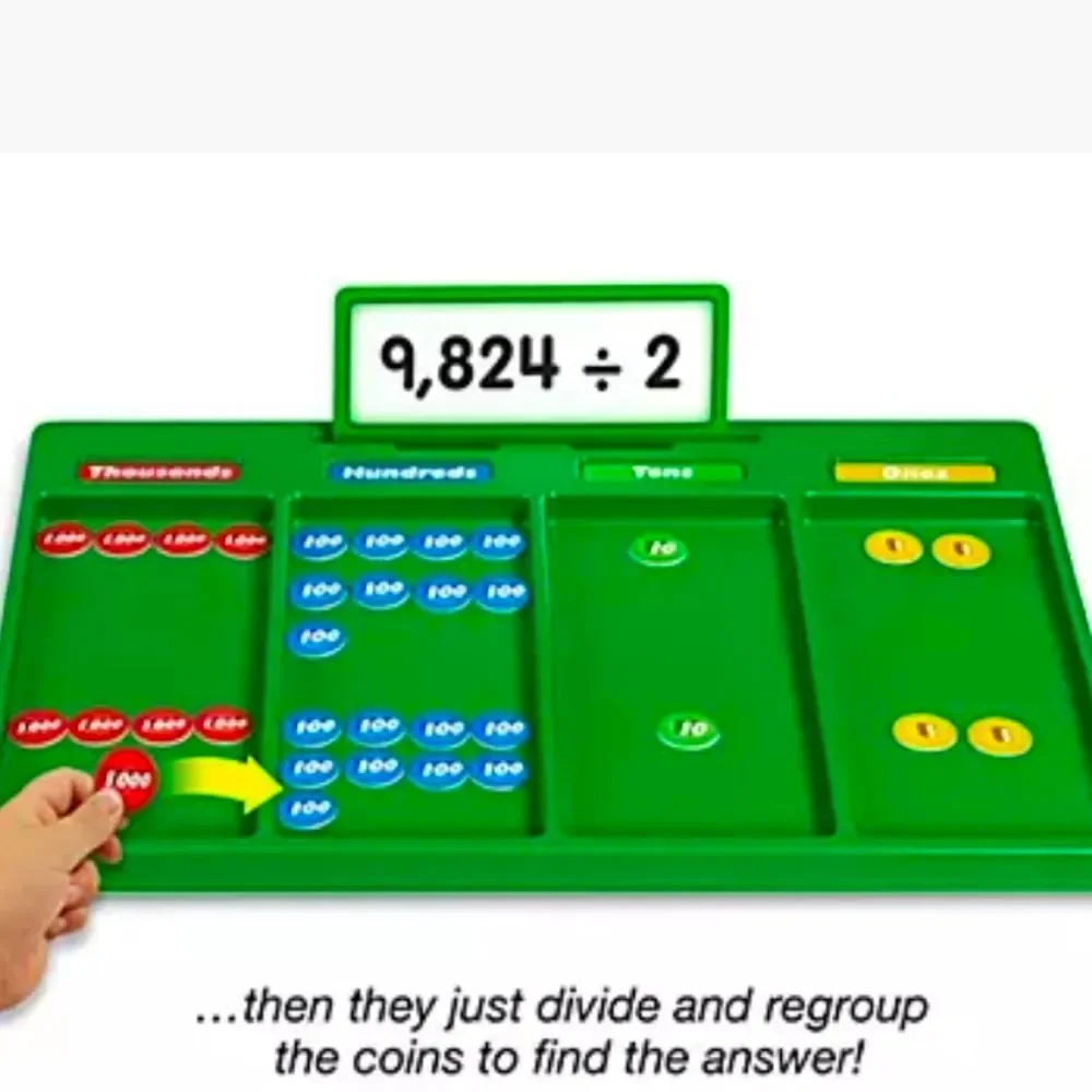 Hands-On Division Regrouping Kit Lakeshore 3rd 4th 5th Grade Ages 8-10 NEW NIB